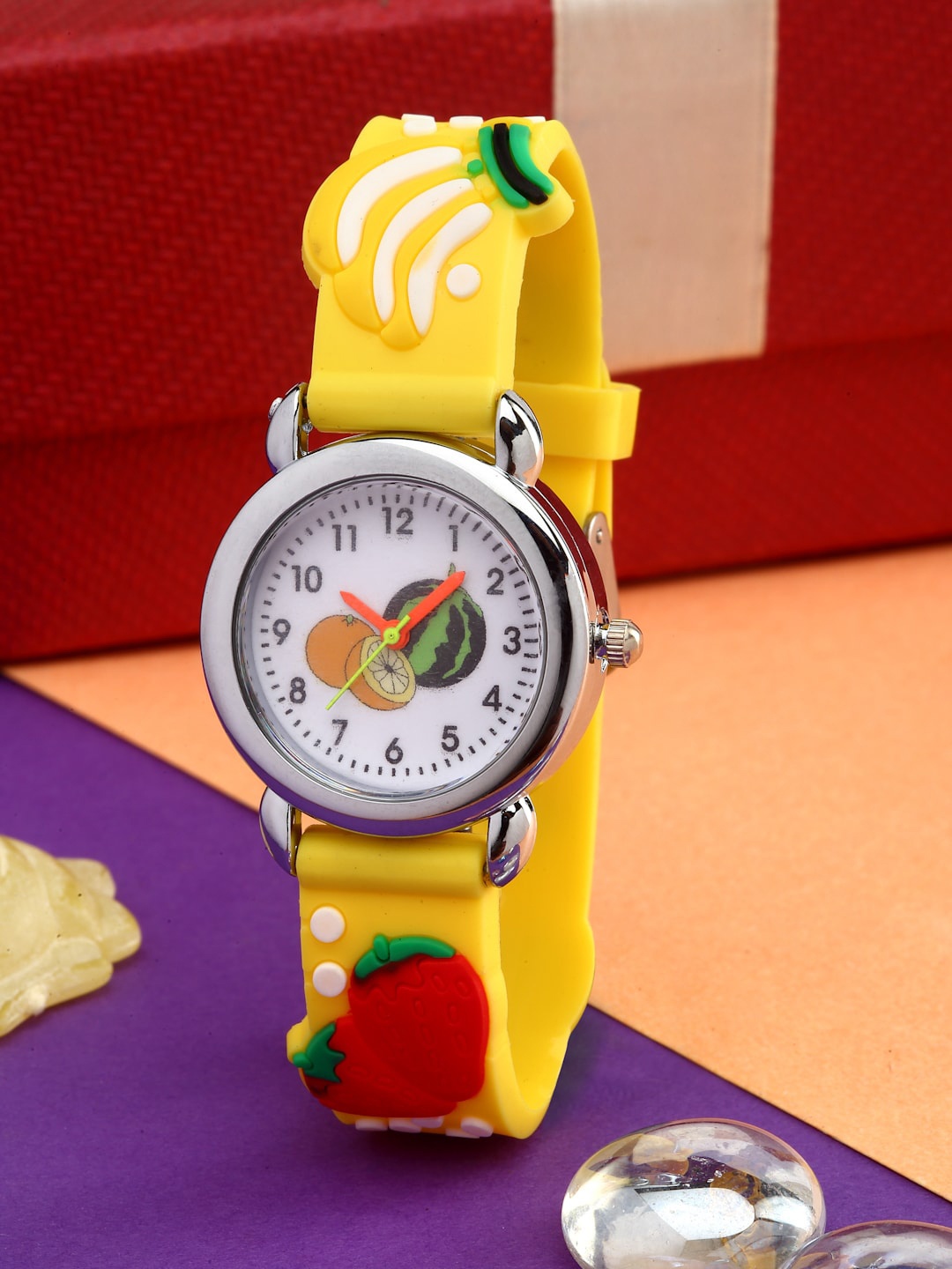 

Stoln Unisex Kids Printed Dial & Straps Analogue Watch 18714-2-C-20007651, Yellow