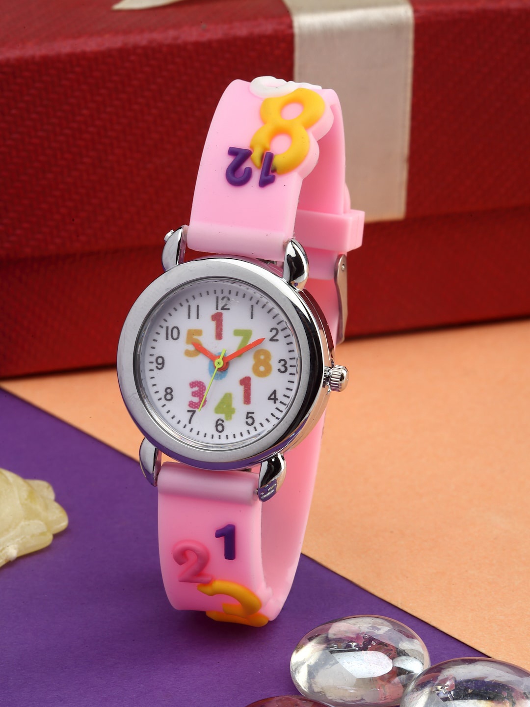 

Stoln Unisex Kids Printed Dial & Straps Analogue Watch 18714-2-H-20007651, Pink