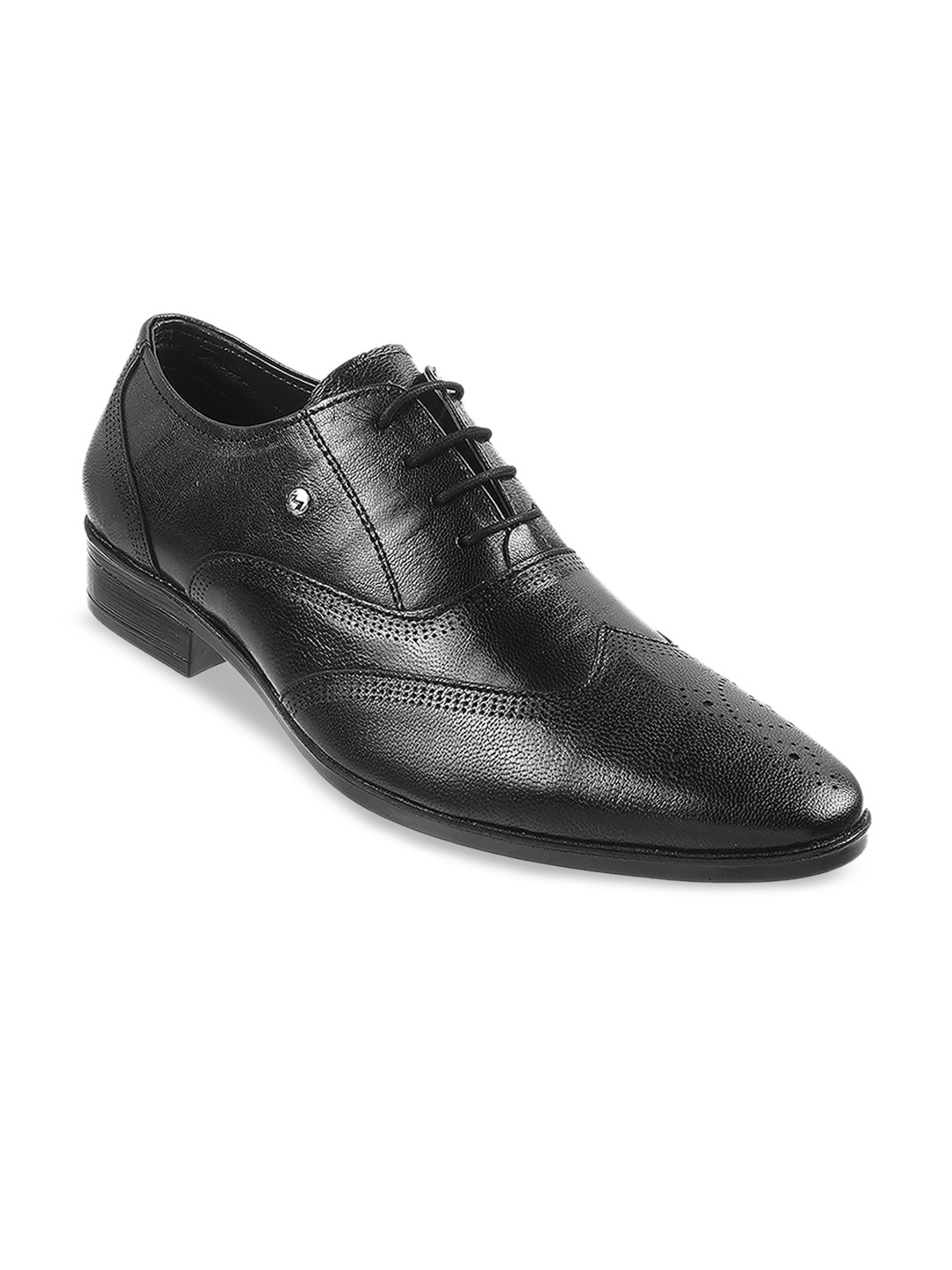

Metro Men Leather Formal Brogues, Black