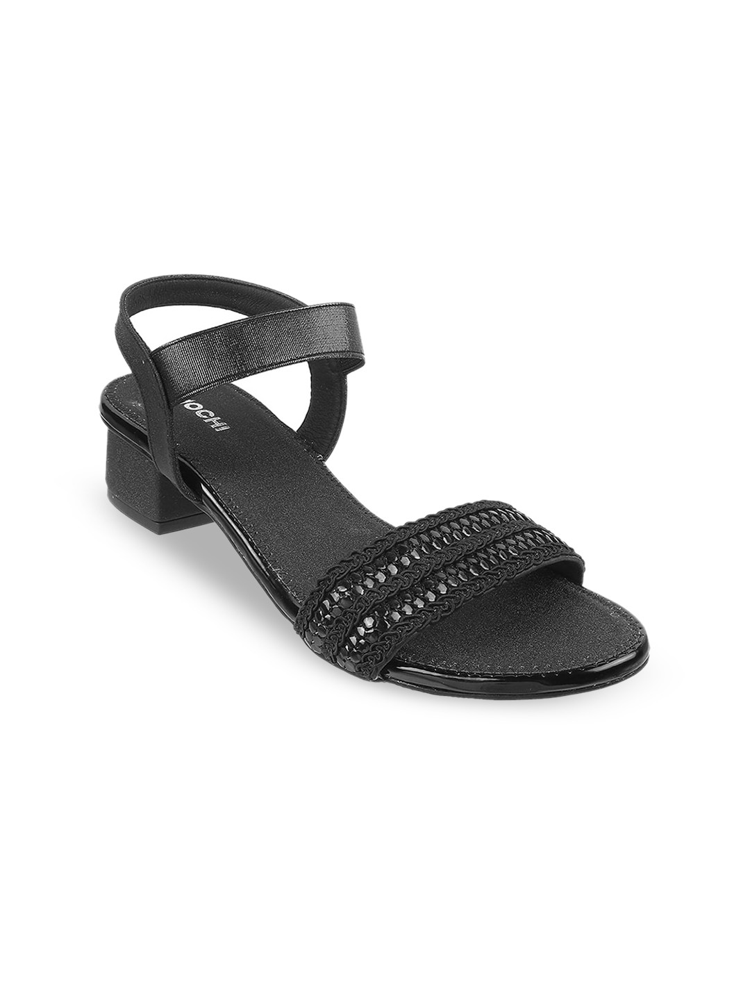 

Mochi Women Block Sandals, Black