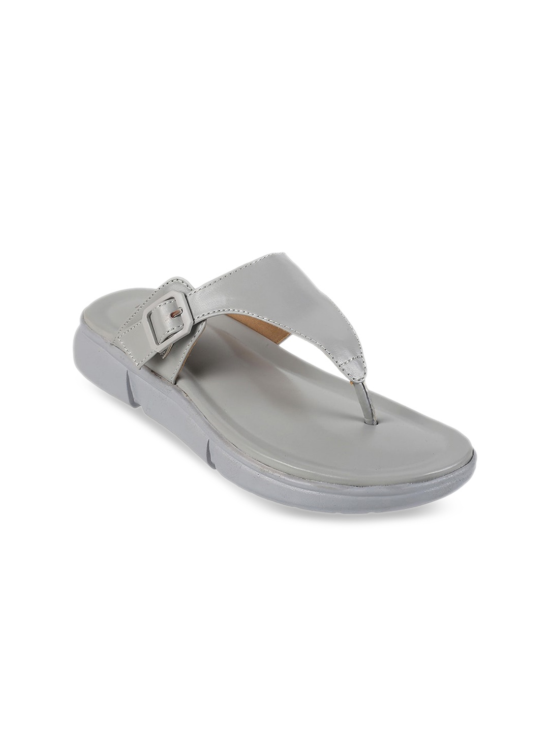 

WALKWAY by Metro Women Synthetic T-Strap Flats, Grey