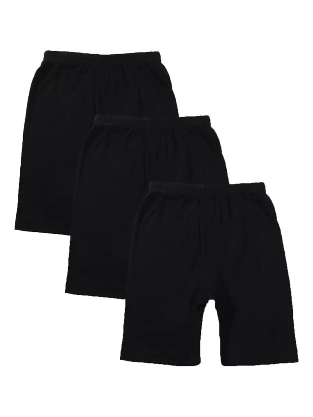 

CoolTees4U Girls Pack Of 3 Cycling Cotton Sports Shorts, Black