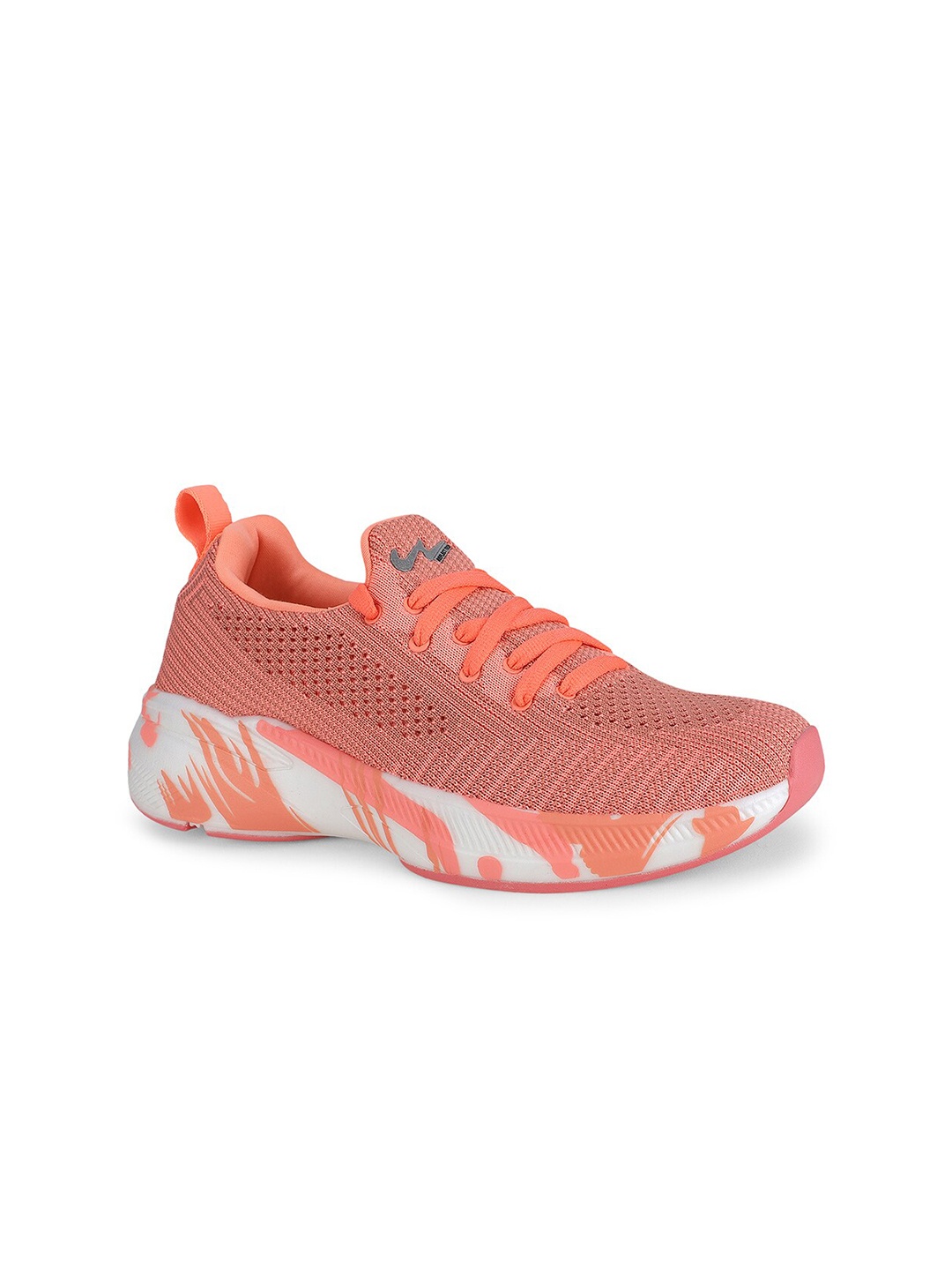 

Campus Women Lace Up Mesh Walking Shoes, Pink