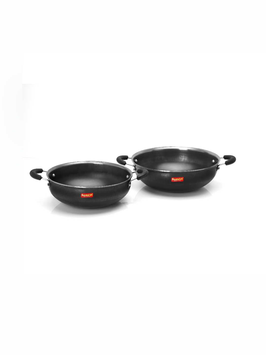 

Sumeet Black Iron Dishwasher Safe Kadhai or Wok