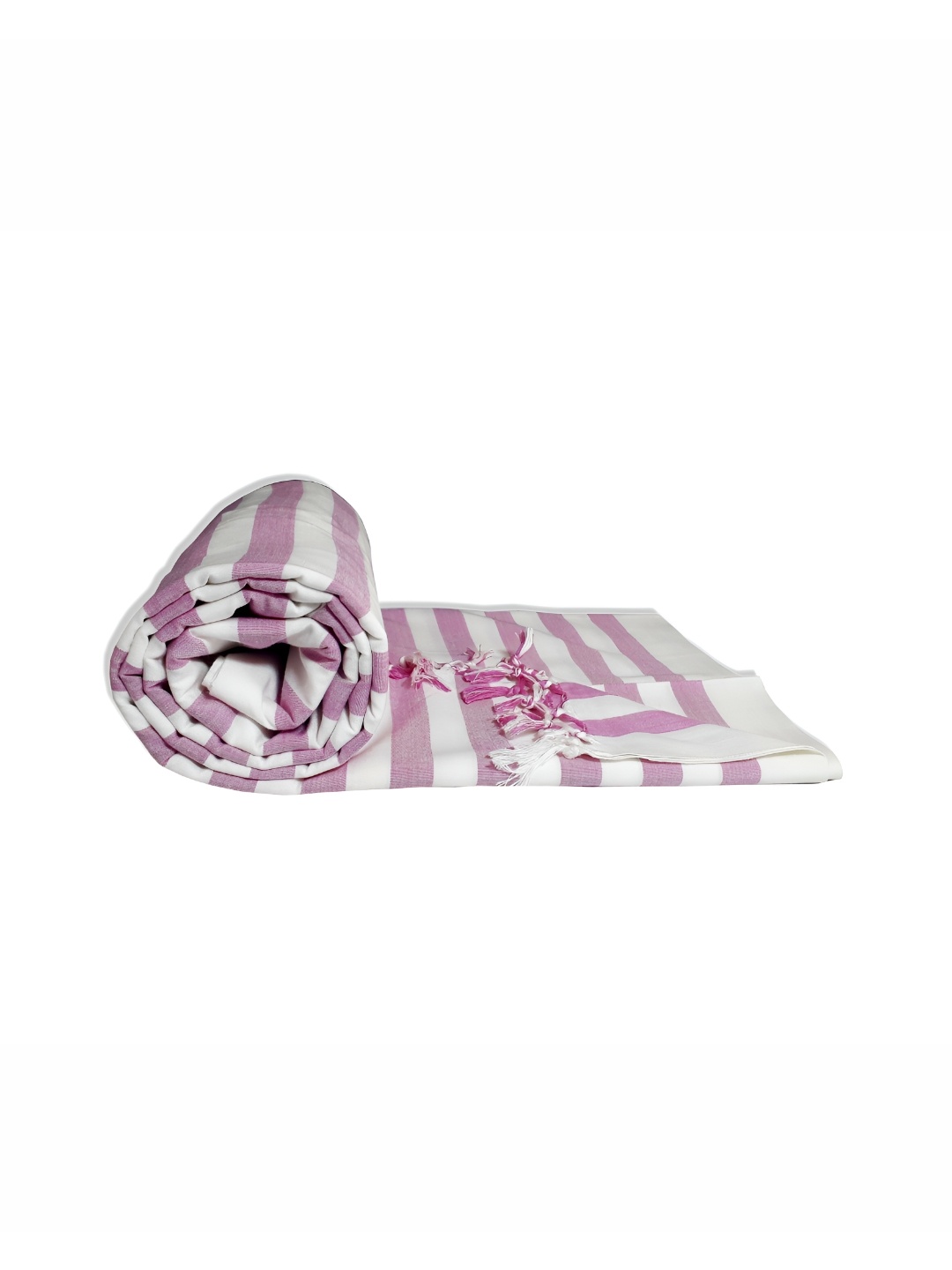 

RIYA SHREE Off White & Pink Striped AC Room Single Bed Blanket