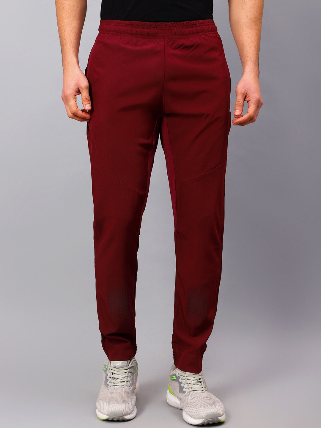 

Shiv Naresh Men Mid-Rise Side Pockets Track Pants, Maroon