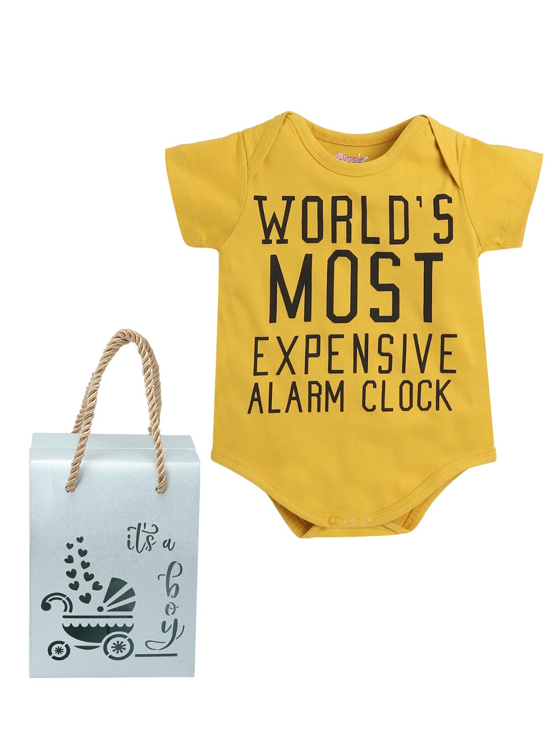 

Little Angels Infant Boys Printed Baby Apparel Gift Set, Mustard