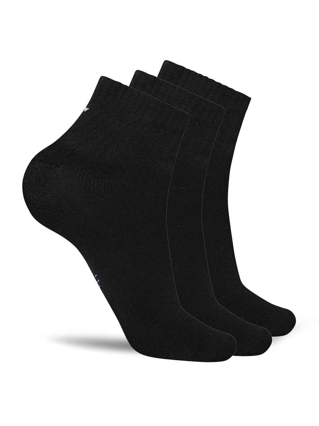 

CRUSSET Men Pack Of 3 Ankle Length Socks, Black