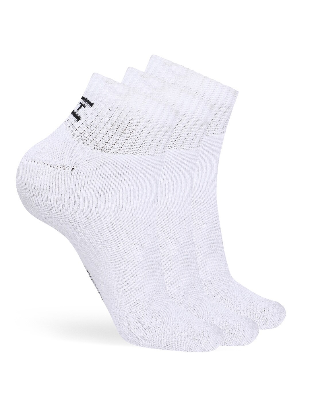 

CRUSSET Men Pack Of 3 Ankle Length Socks, White