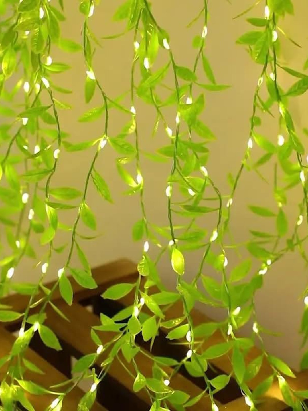 

XERGY Artificial Vine Leaf Fairy String LED Lights - Warm White, Yellow