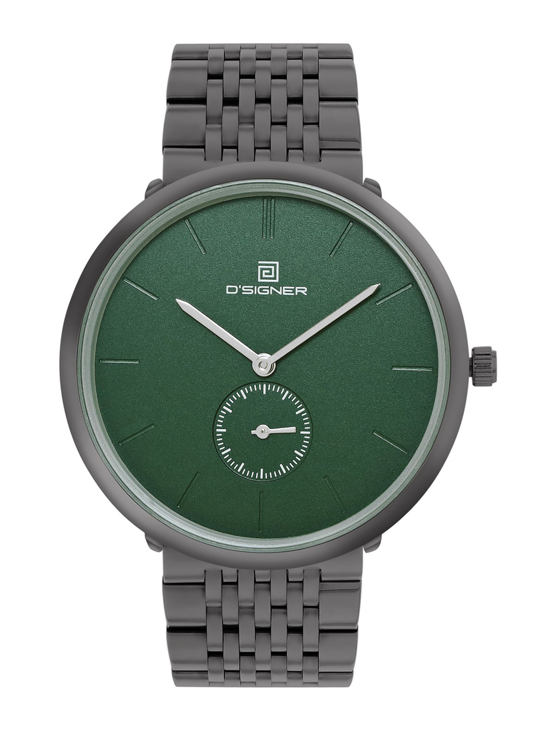 

Dsigner Men Brass Dial & Bracelet Style Straps Analogue Watch 802GNM.16G, Green