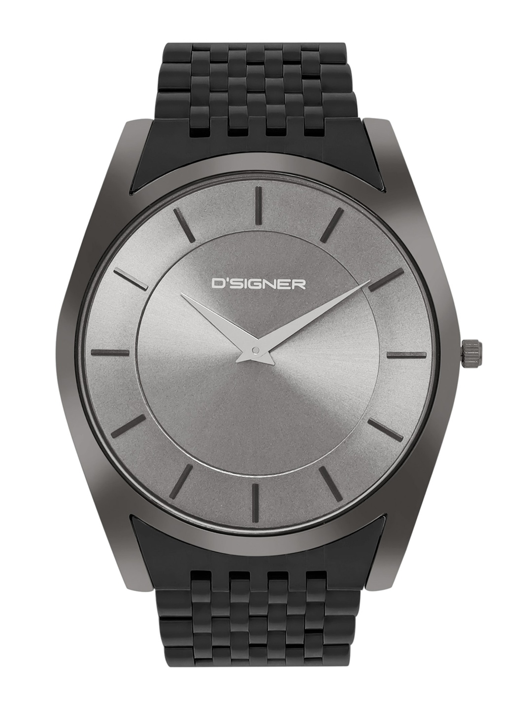 

Dsigner Men Brass Dial & Bracelet Style Straps Analogue Watch 753BM.8G, Grey