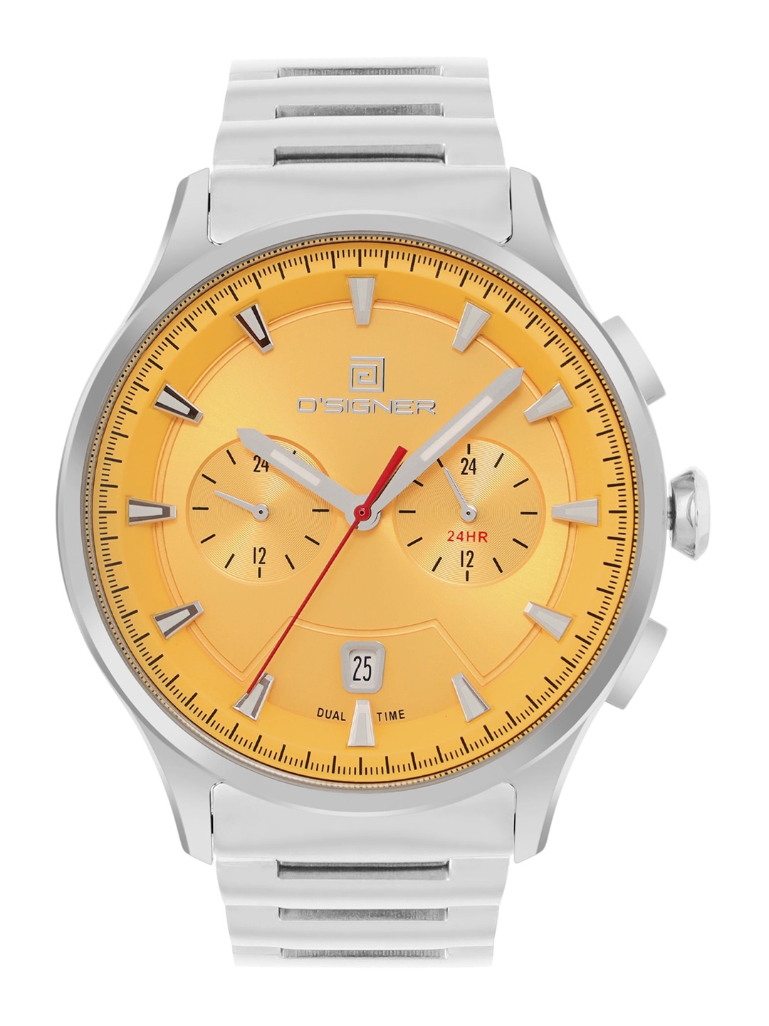 

Dsigner Men Brass Dial & Bracelet Style Straps Analogue Watch 811SM.4G, Yellow