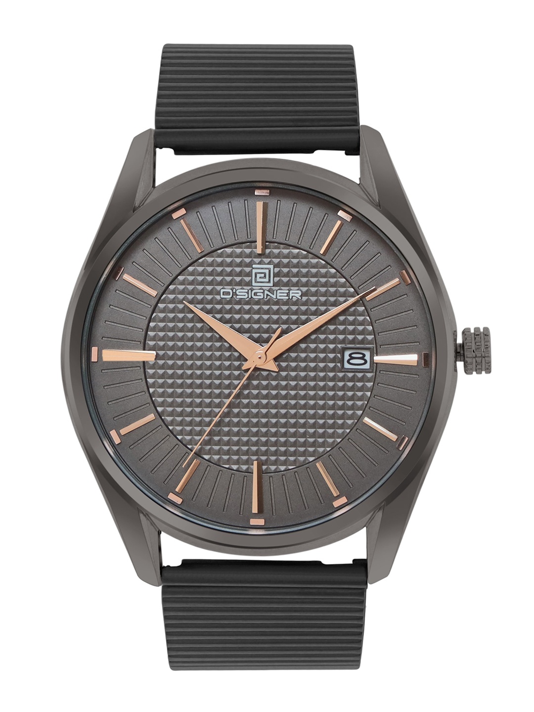 

Dsigner Men Brass Dial & Bracelet Style Straps Analogue Watch 821GNM.8G, Grey
