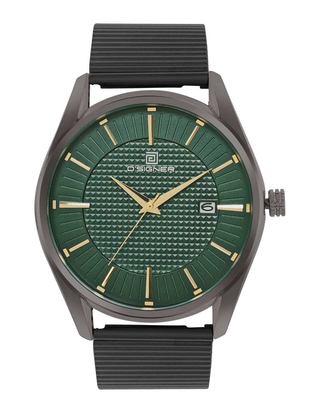 

Dsigner Men Brass Dial & Bracelet Style Straps Analogue Watch 821GNM.16G, Green