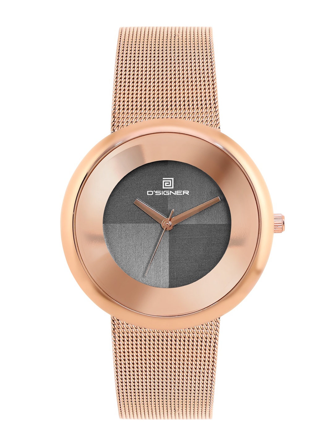 

Dsigner Women Brass Dial & Stainless Steel Bracelet Style Straps Analogue Watch 670RGM.8L, Grey