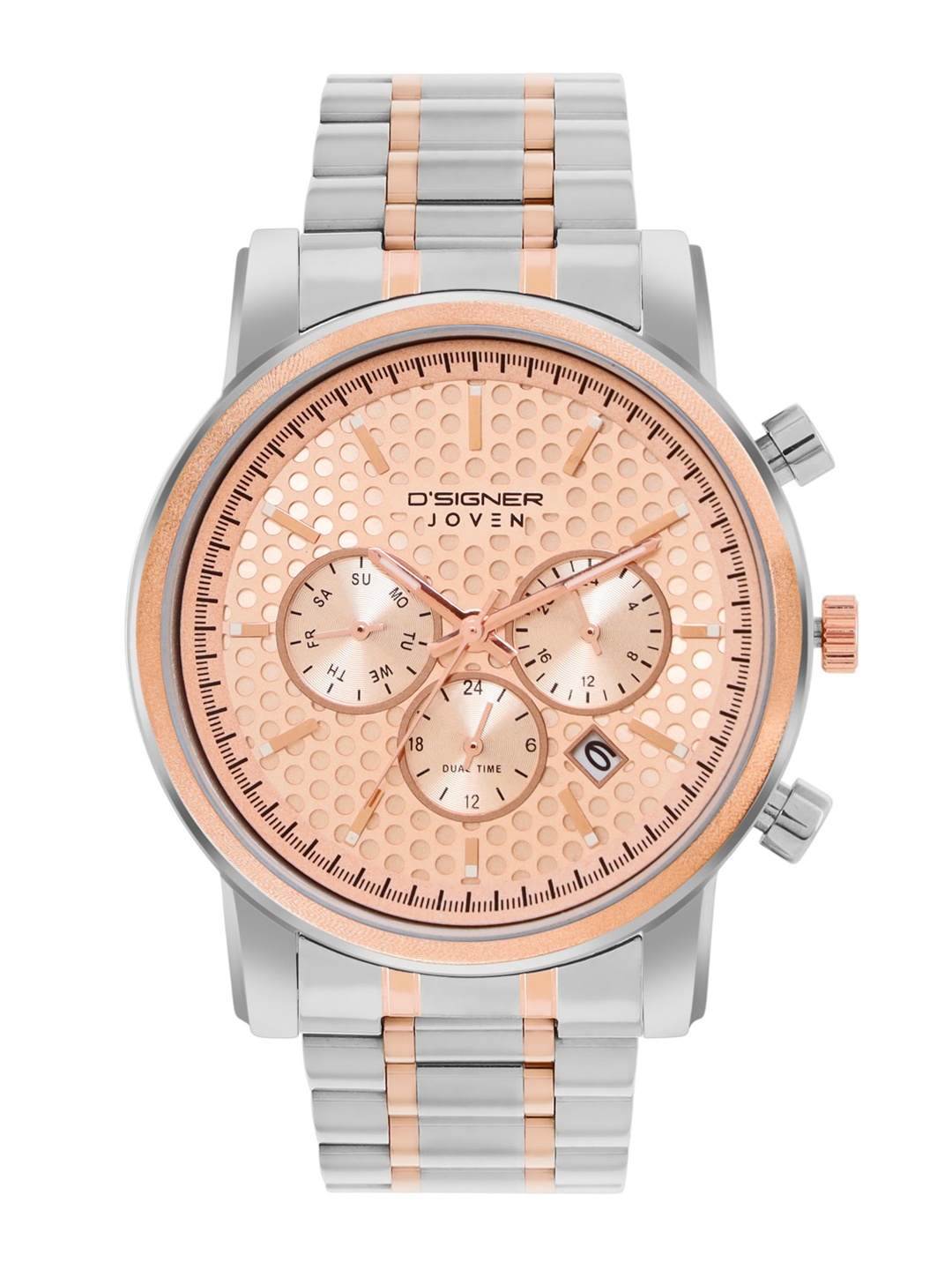 

Dsigner Men Brass Dial & Bracelet Style Straps Analogue Watch 795RTM.11G, Rose gold