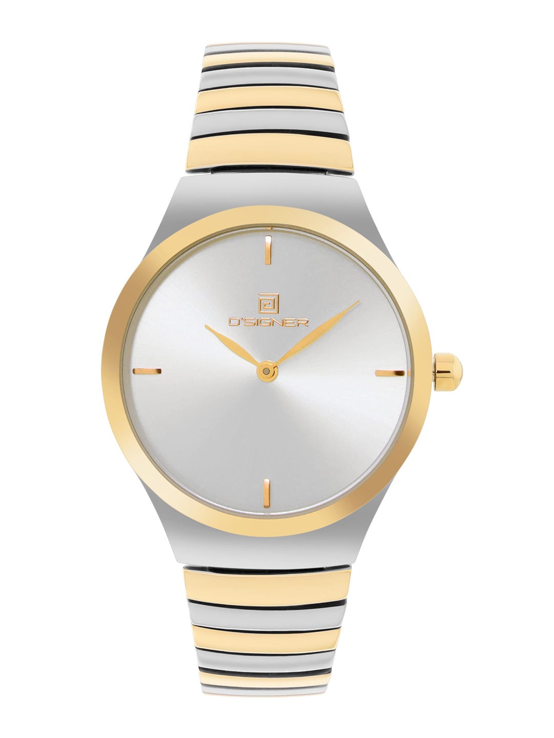 

Dsigner Women Brass Dial & Bracelet Style Straps Analogue Watch 812TM.2L, Silver