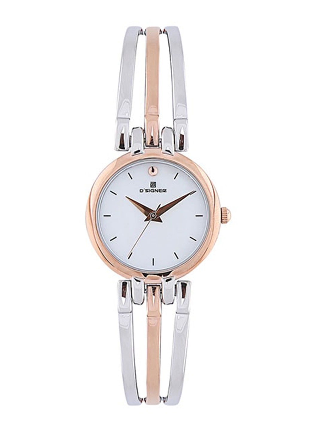 

Dsigner Women Brass Dial & Bracelet Style Straps Analogue Watch 724RTM.6L, White