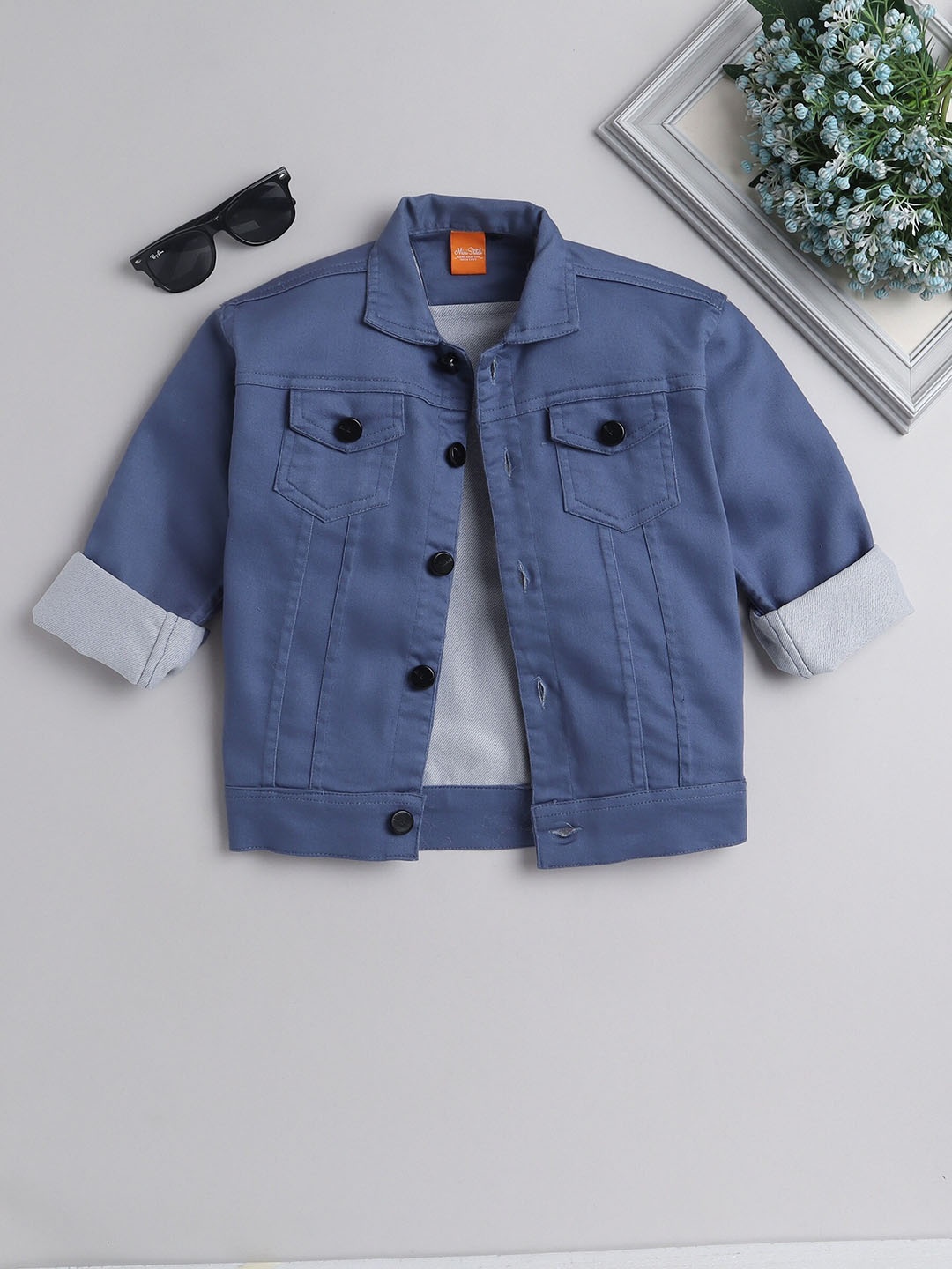 

Ministitch Boys Washed Denim Jacket, Blue