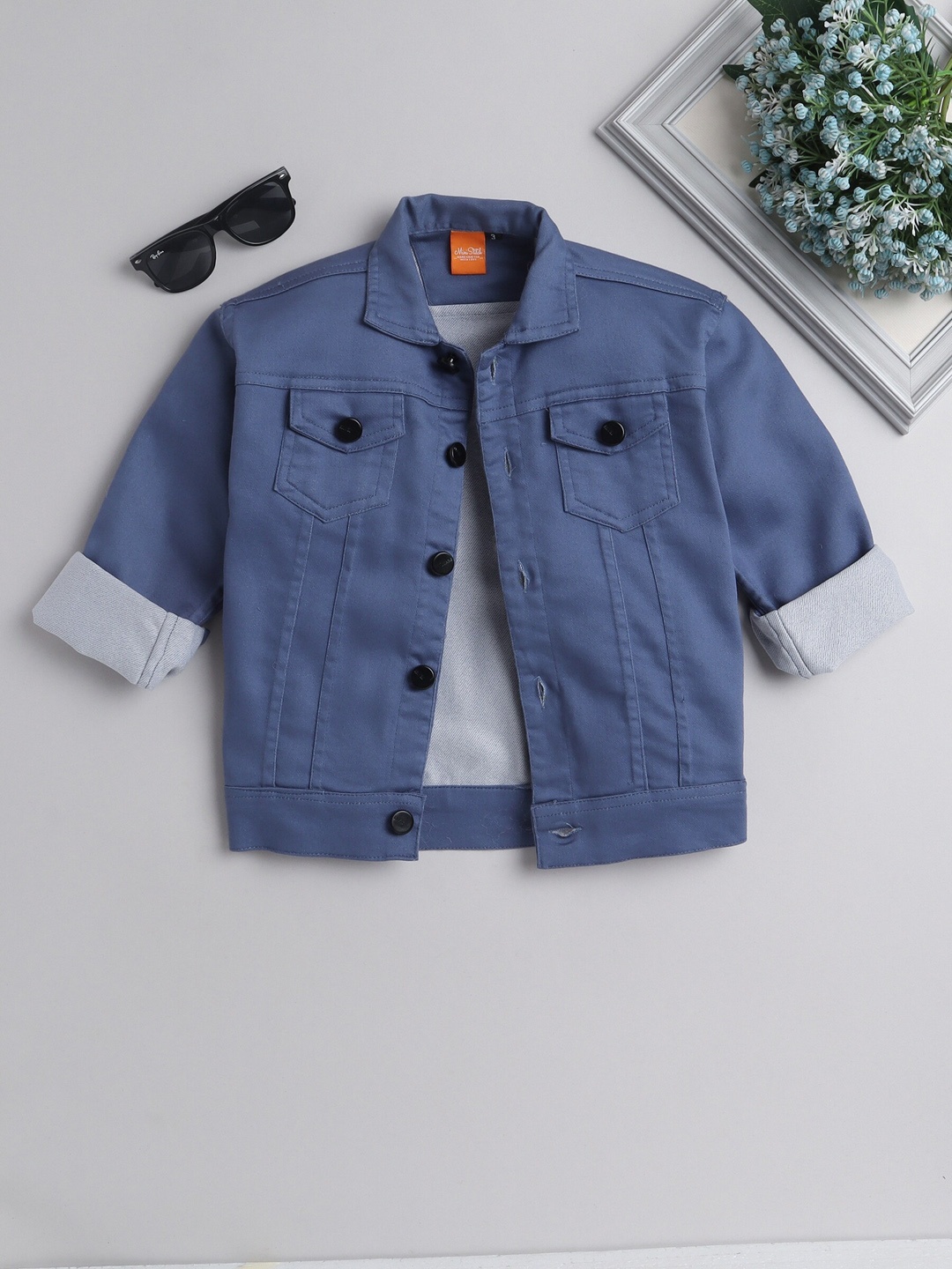 

Ministitch Boys Washed Denim Jacket, Blue