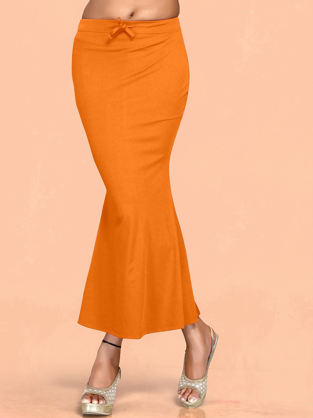 

SCUBE DESIGNS Fish Cut Saree Shapewear, Orange