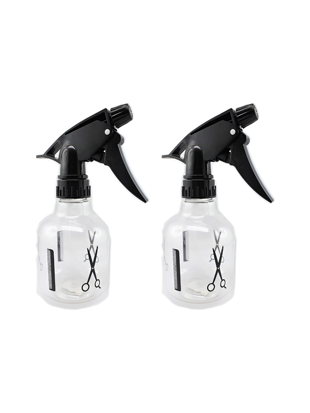 

Veoni BELLE Transparent & Black 2 Pcs Printed Water Bottle 300 ml
