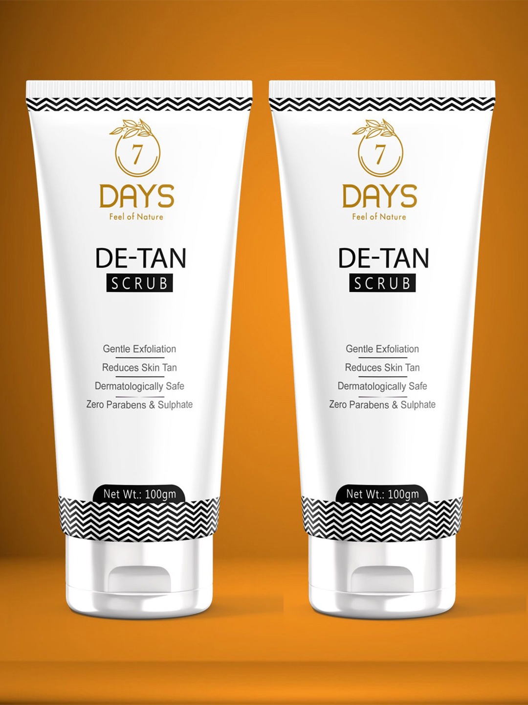 

7 DAYS 2-Pcs De-Tan Face Scrub With Vitamin C - 100g Each, White