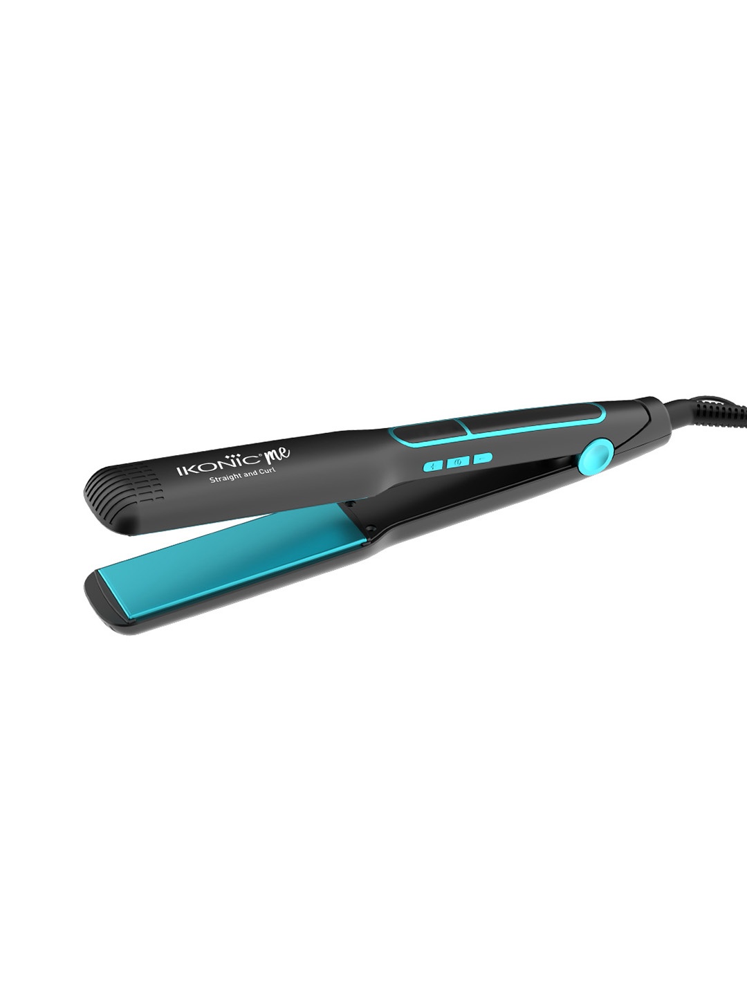 

Ikonic Me 2 in 1 Straight & Curl Wide Hair Styler with Dual-Function - Black & Teal