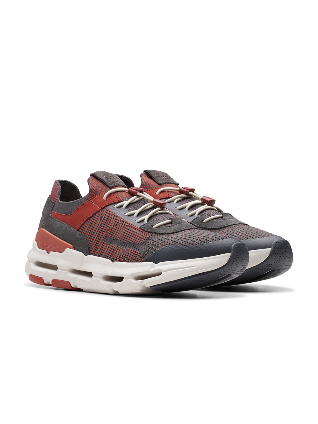 

Clarks Men Textured Lace Up Sneakers, Grey