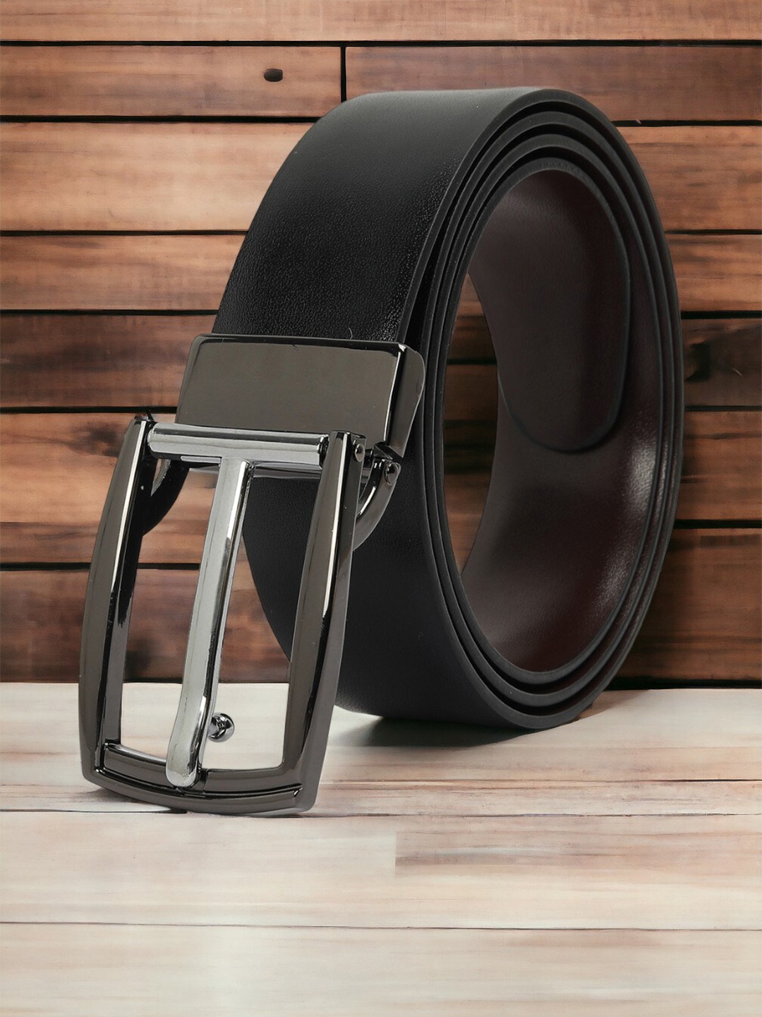 

CRUSSET Men Formal Belt, Black