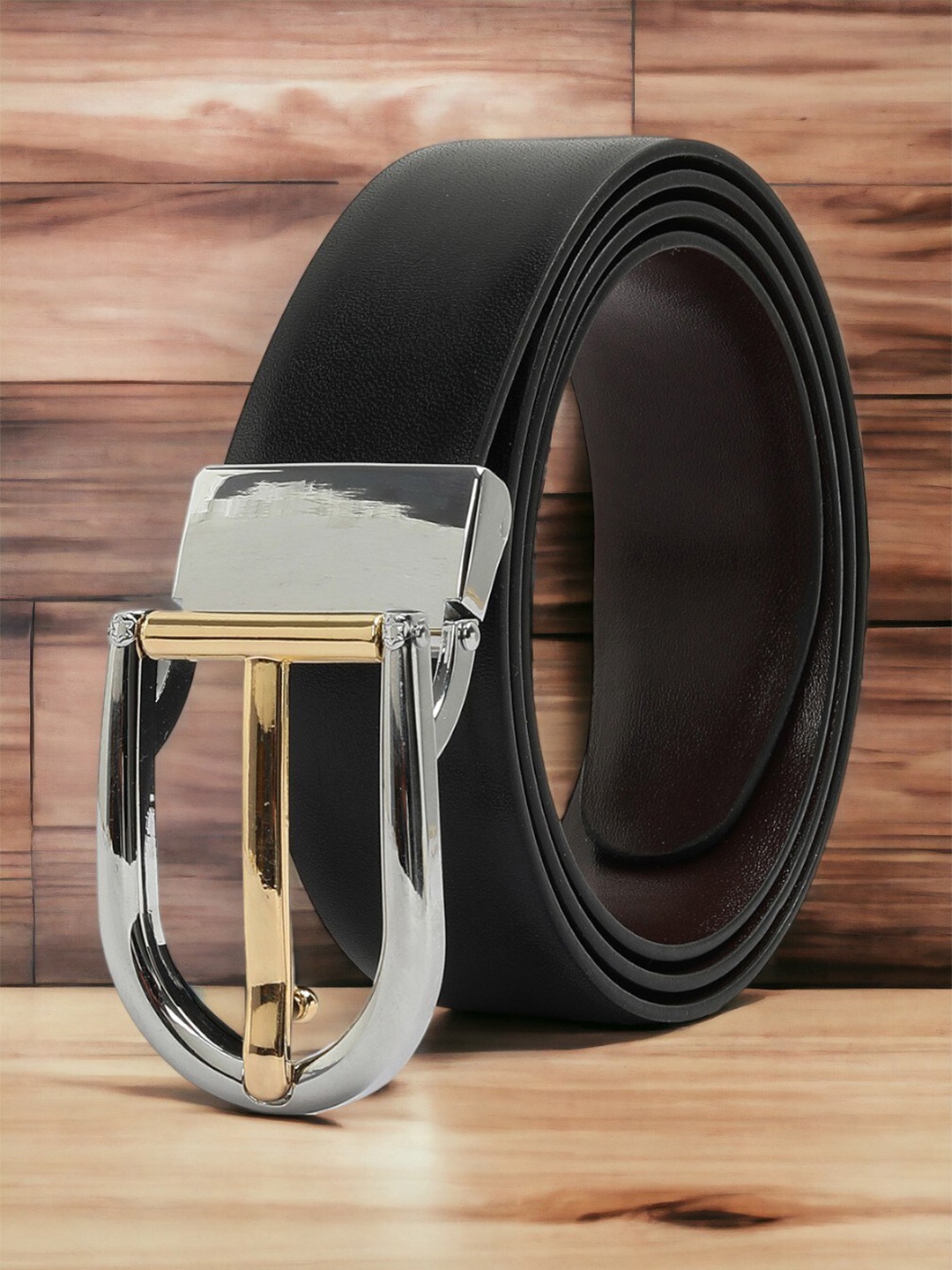 

CRUSSET Men Formal Belt, Black