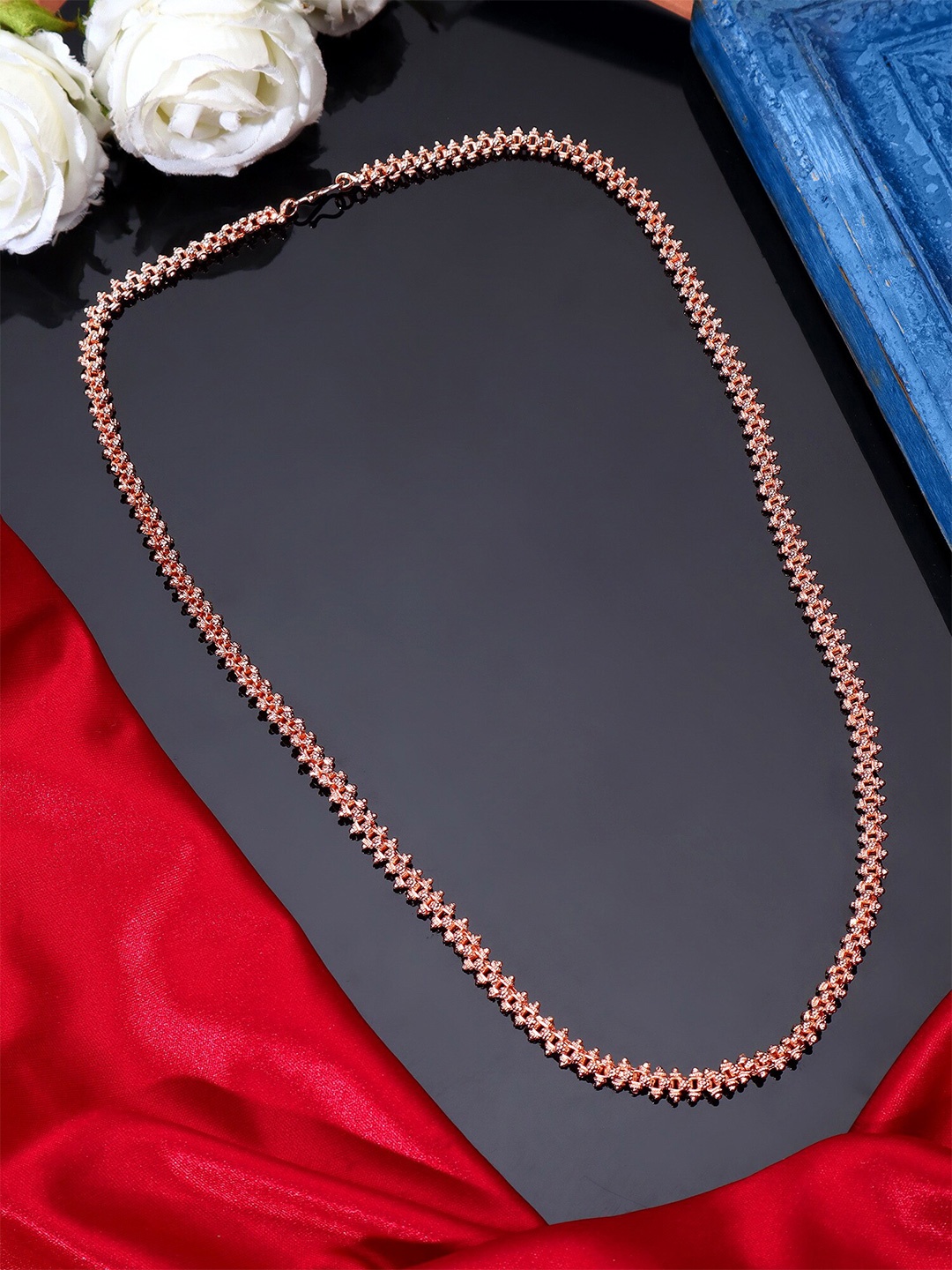 

AARSHVI Unisex Rose Gold Plated Chain