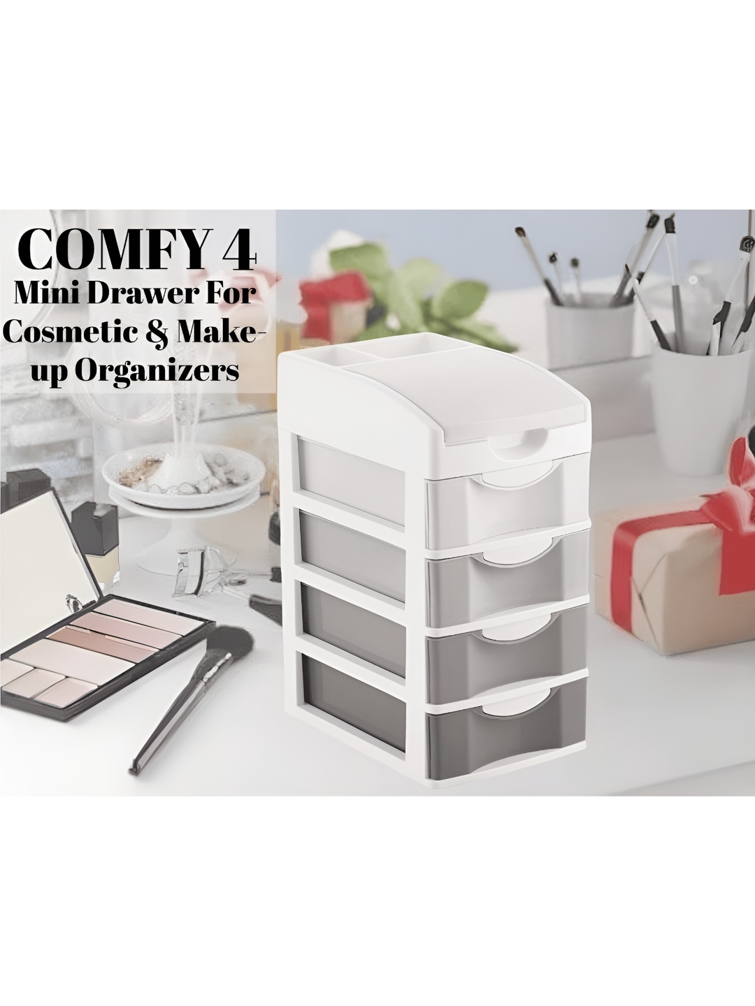

NABHYA Grey Regular Makeup Organiser