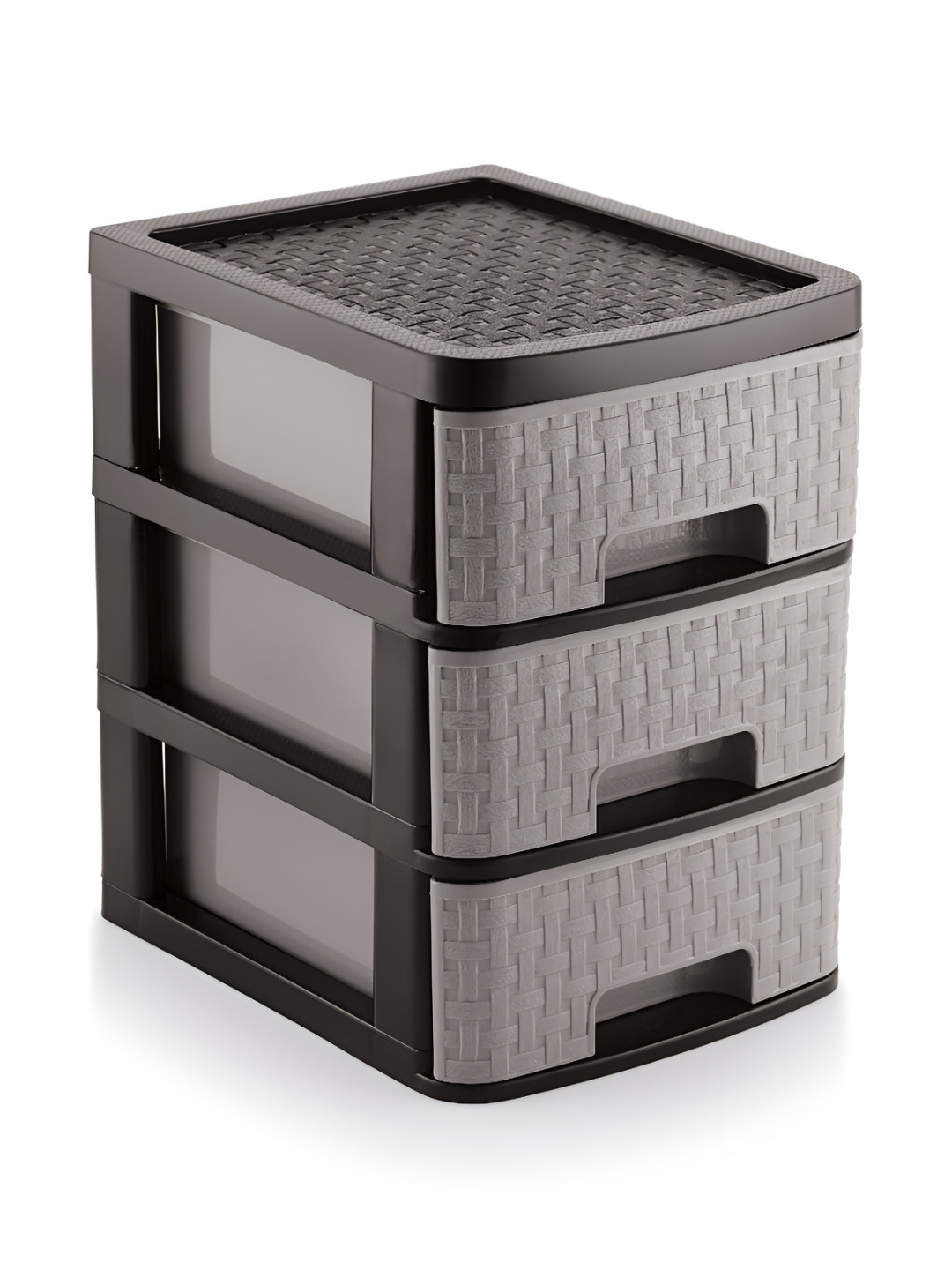 

NABHYA Grey Textured Makeup Organiser