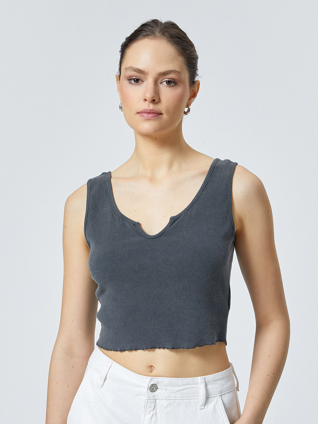 

Koton Sleeveless Tank Top, Grey