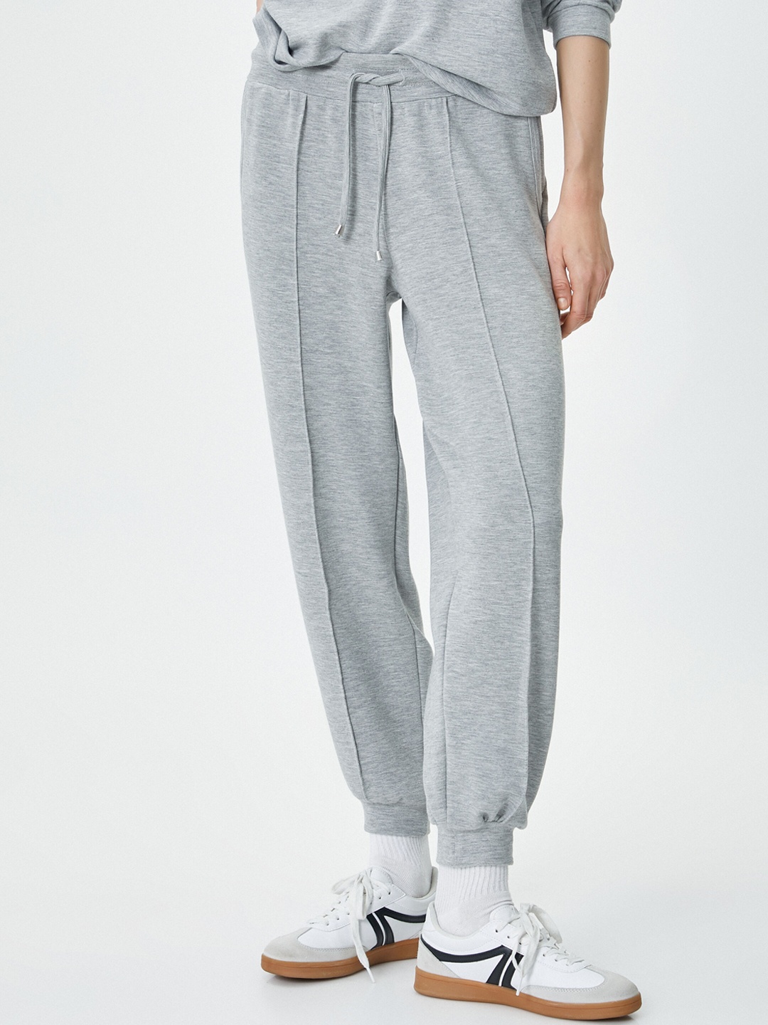 

Koton Women Mid Rise Joggers, Grey