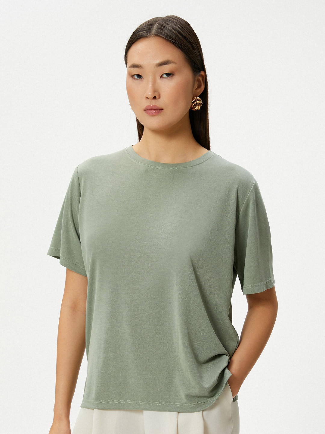 

Koton Women T-shirt, Olive