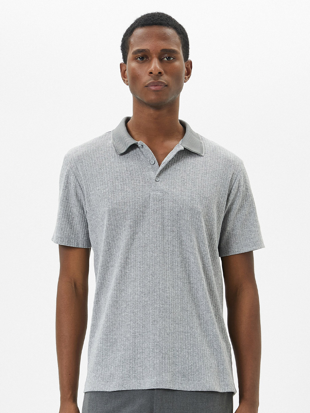 

Koton Polo Collar T-shirt, Grey