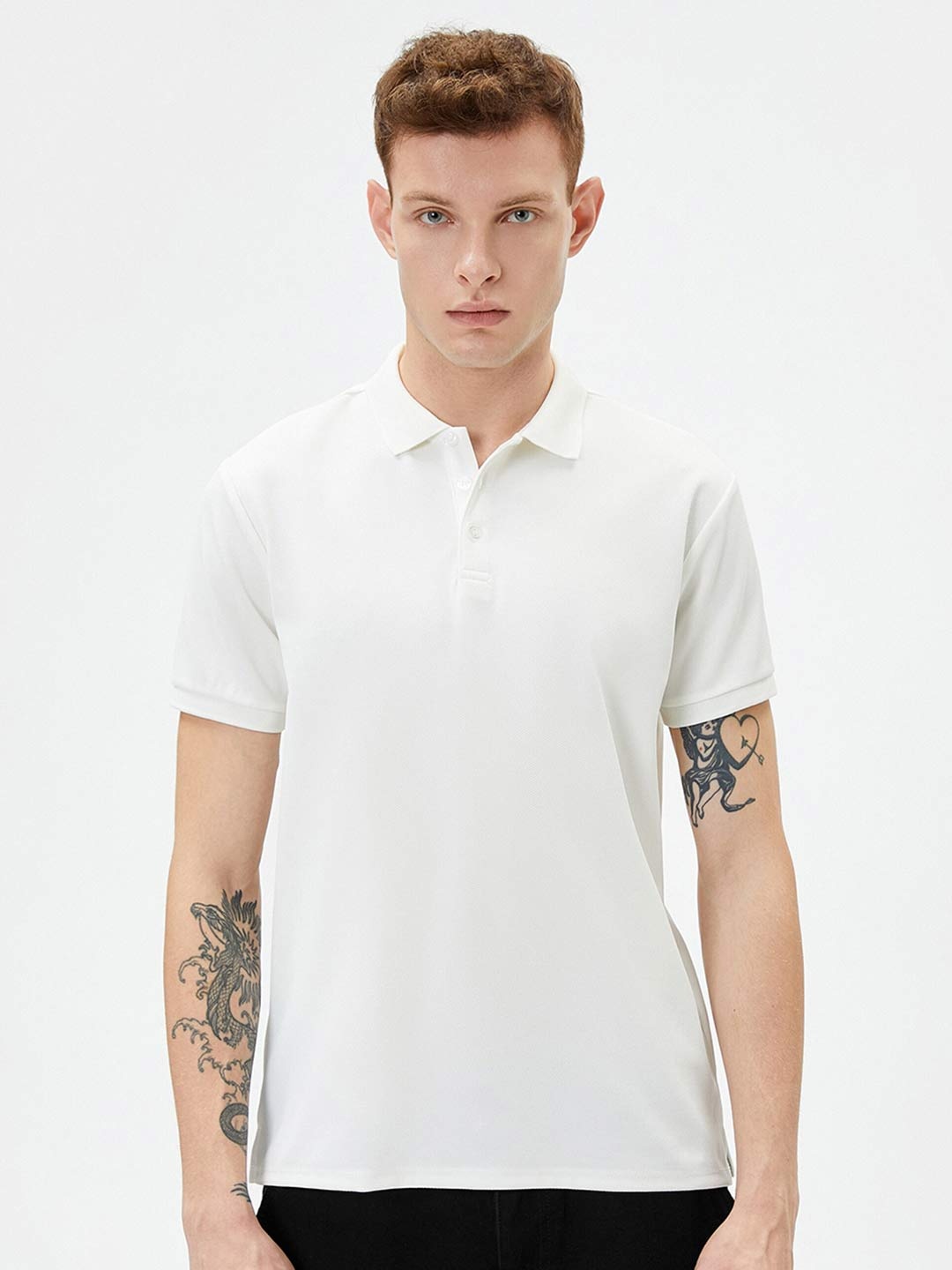 

Koton Polo Collar T-shirt, White