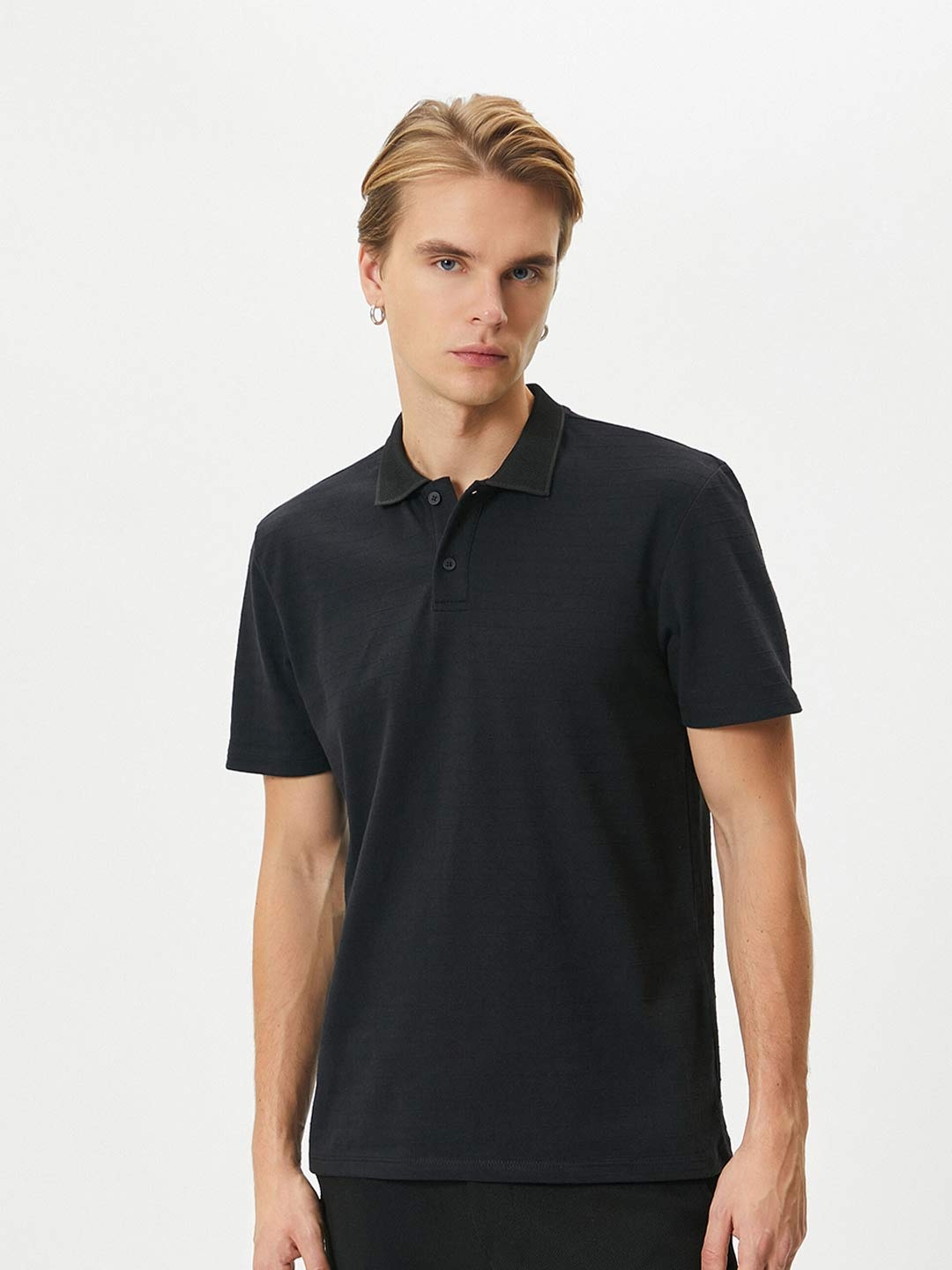 

Koton Polo Collar T-shirt, Black