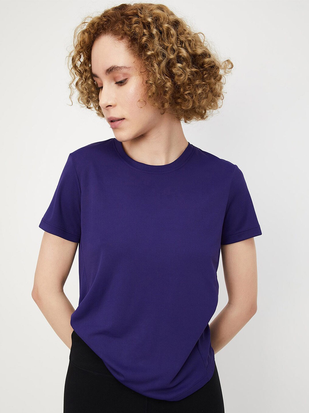 

max Round Neck T-shirt, Purple
