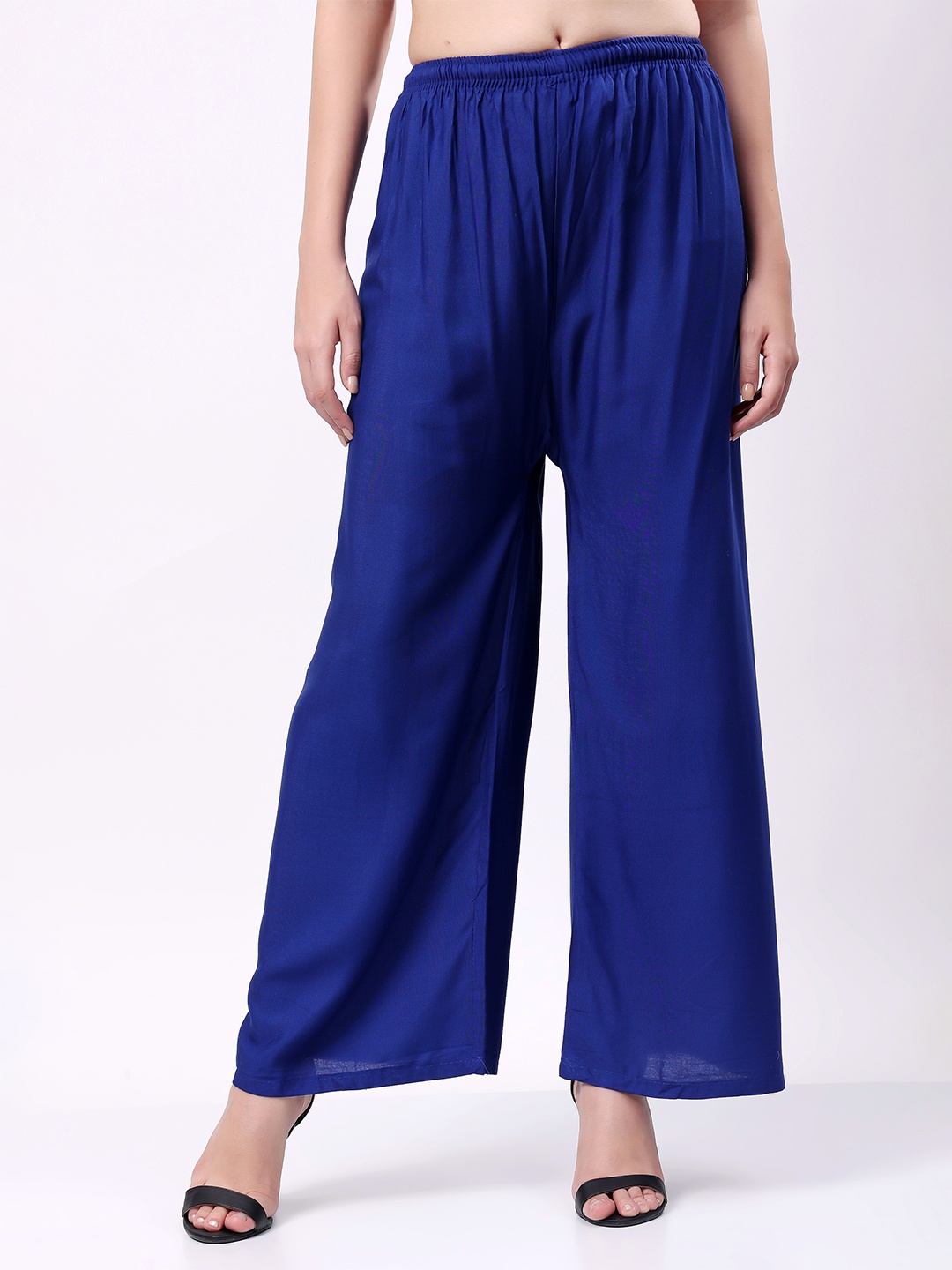 

Keviv Women Knitted Palazzos, Blue
