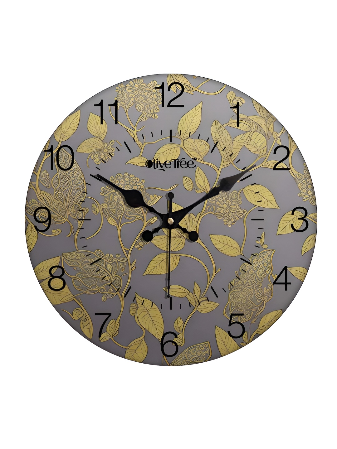 

OLIVE TREE Grey & Green Printed Analogue Contemporary Wall Clock