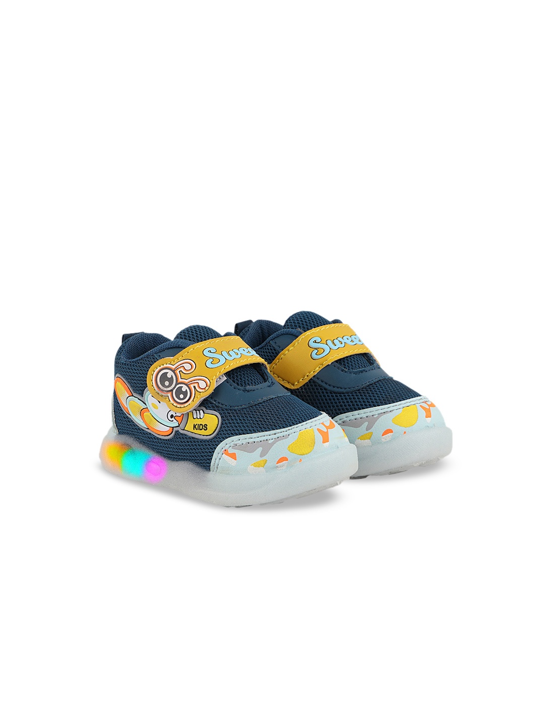 

BAESD Kids Printed Lightweight LED Sneakers, Blue