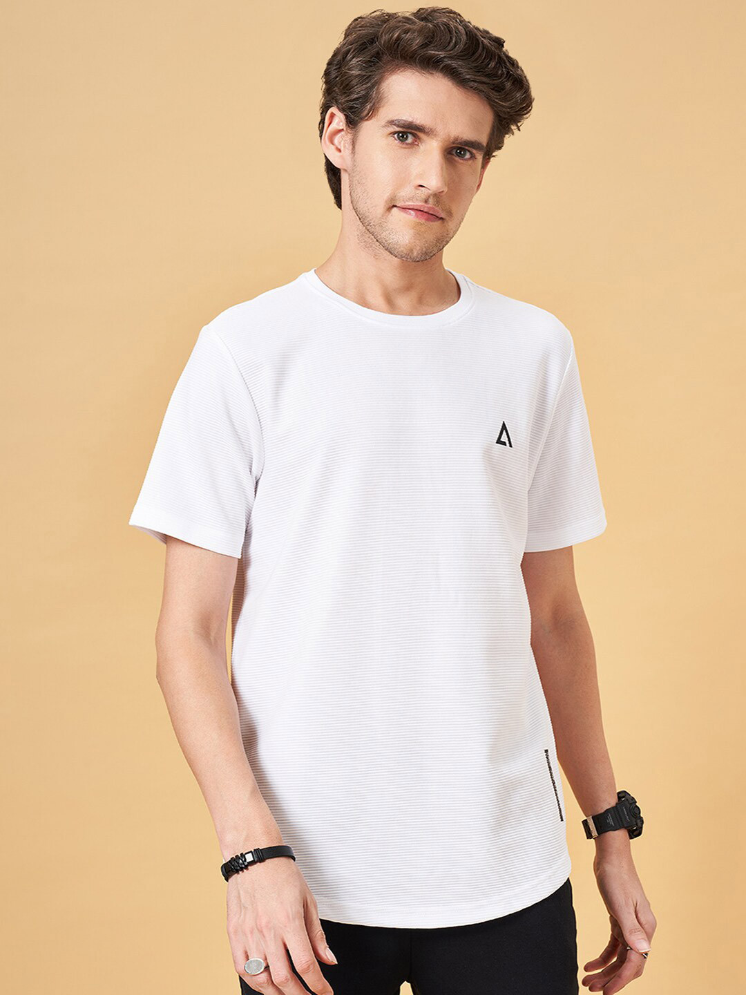 

Street 808 by Pantaloons Round Neck T-Shirt, White