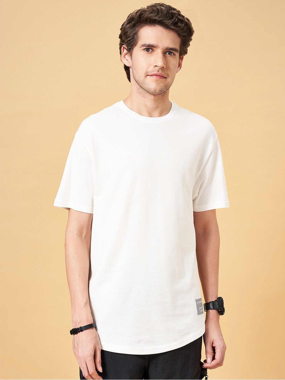 

Street 808 by Pantaloons Round Neck T-Shirt, Off white