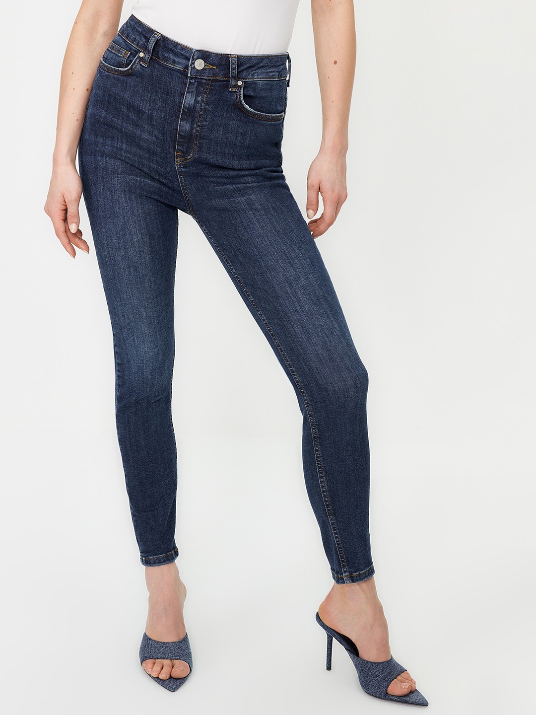 

Trendyol Women Clean Look Jeans, Blue