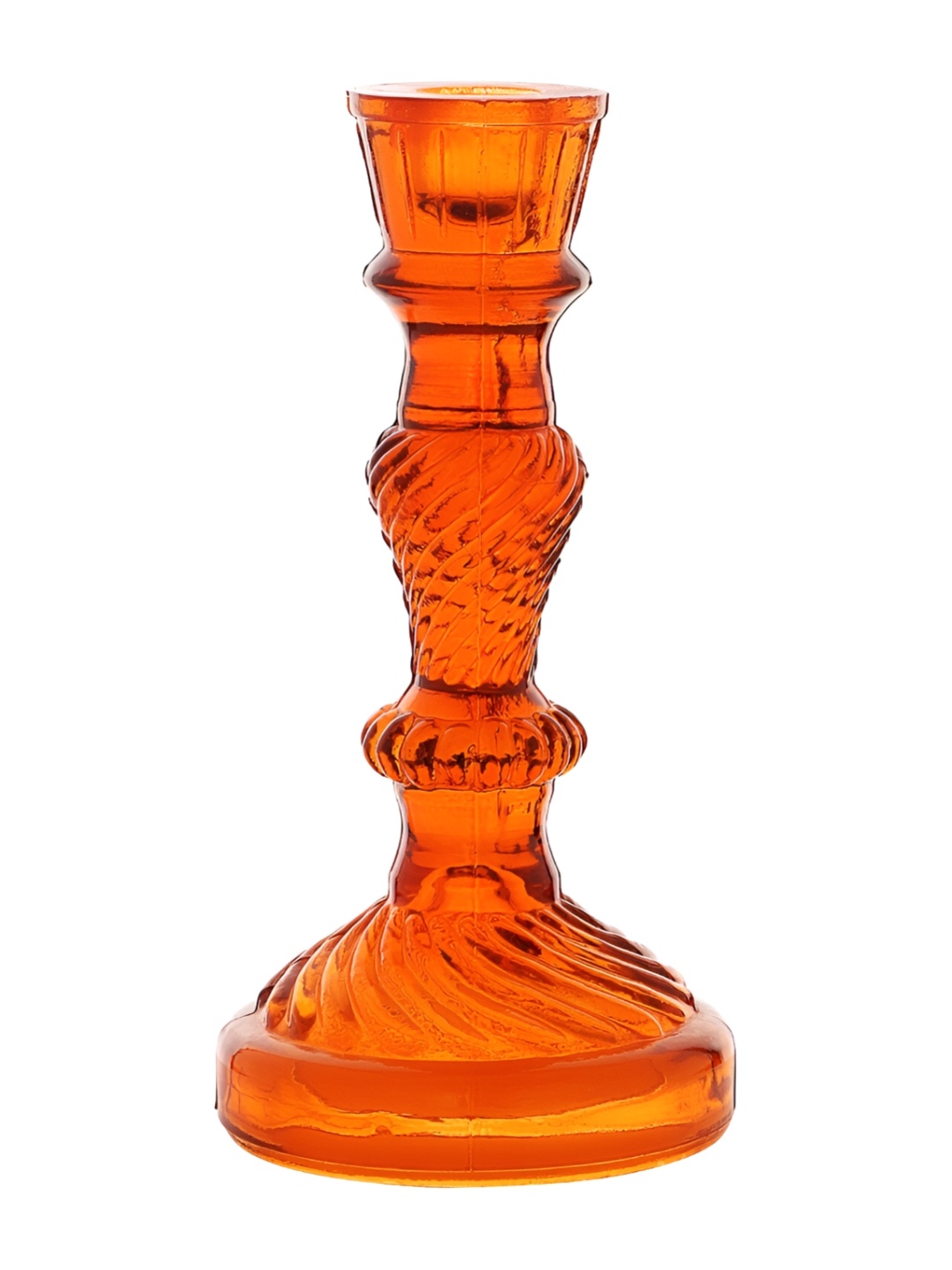 

Clovefry Orange Textured Candle Holder