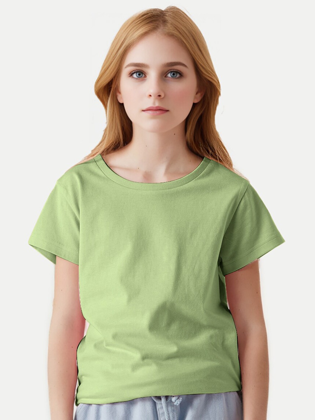 

BAESD Boys Round Neck Pure Cotton T-shirt, Green